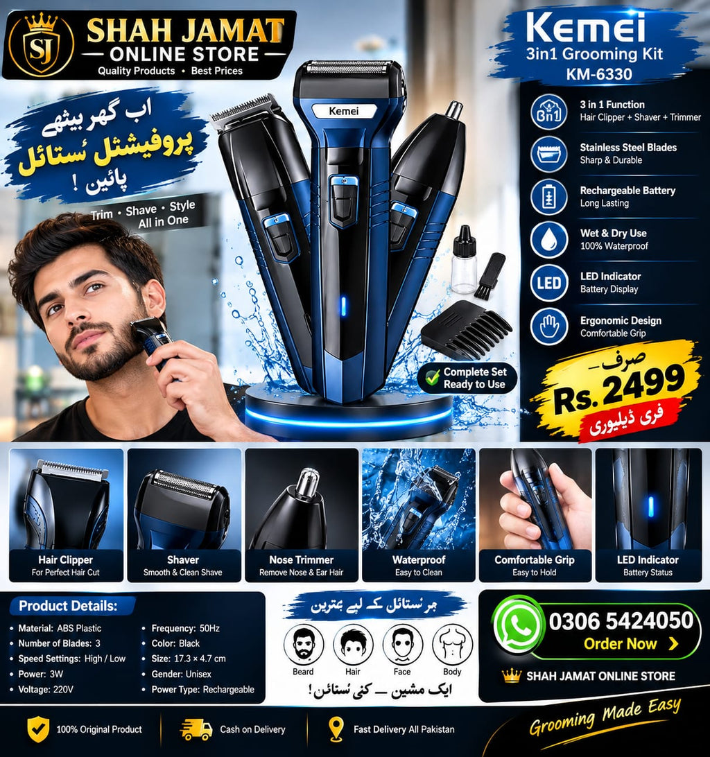 Kemel 3in1 Hair Trimmer Kit