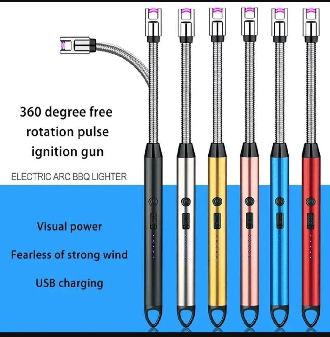 Rechargeable Electric Lighter with 360° Flexible Neck