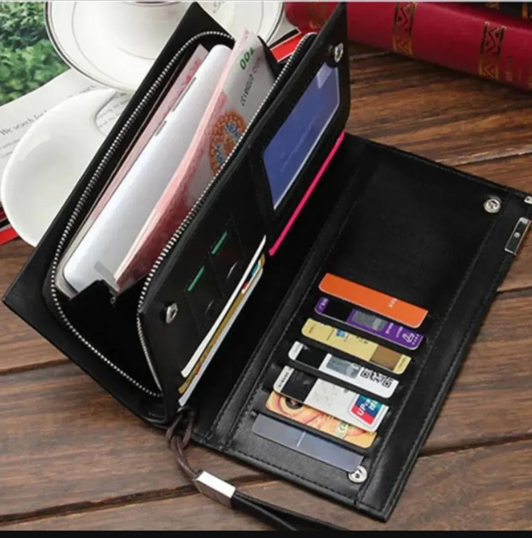 Men's Leather Wallet 6-Layer Secure Storage