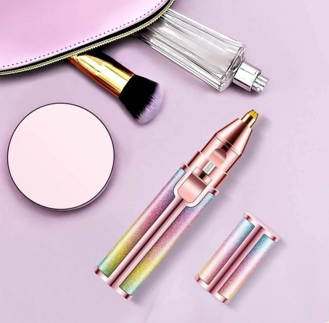 Rechargeable 2-in-1 Eyebrow Trimmer & Facial Shaver Multicolor  100 in Stock