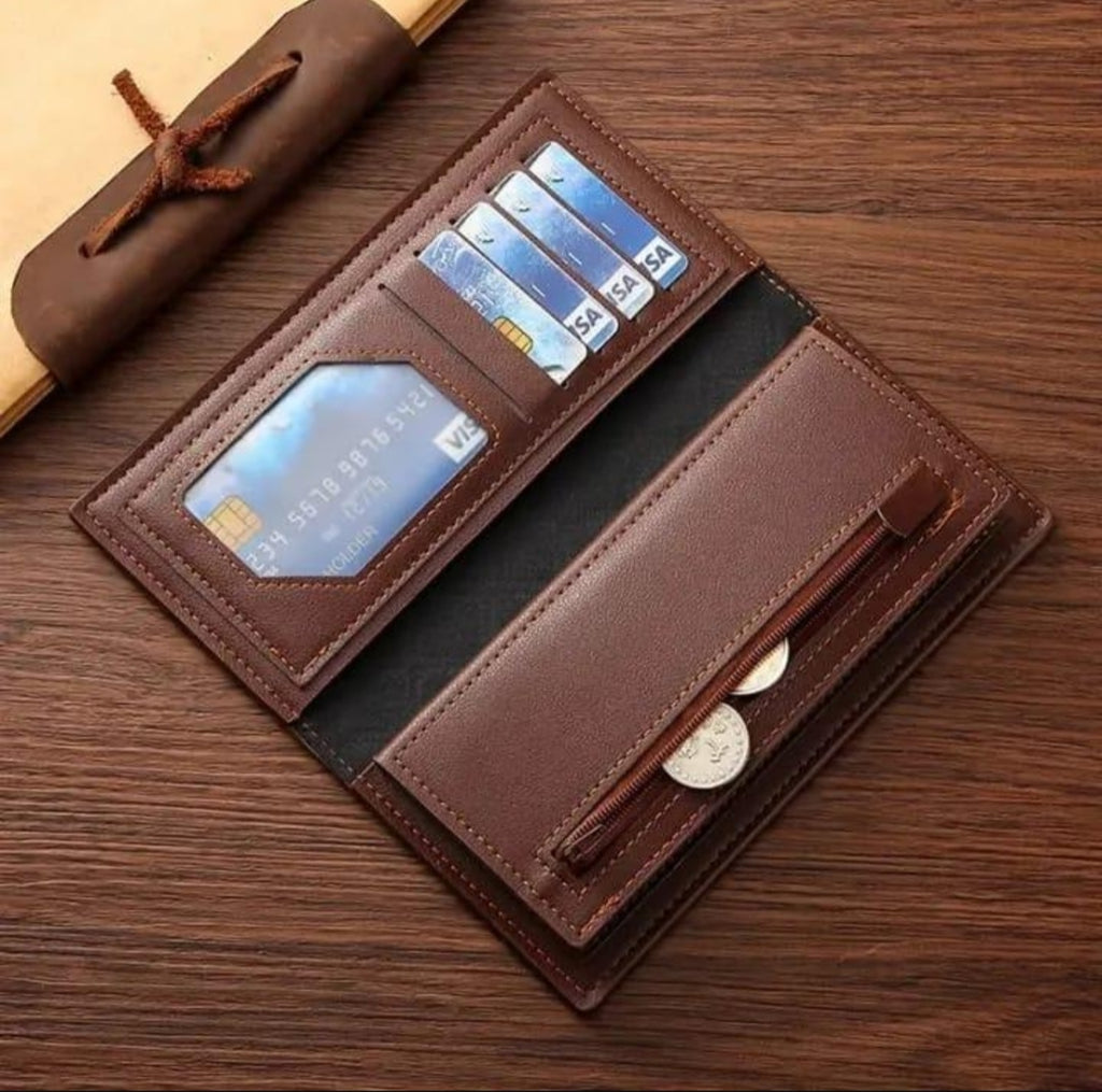 Men's Embossed Bird Leather Wallet