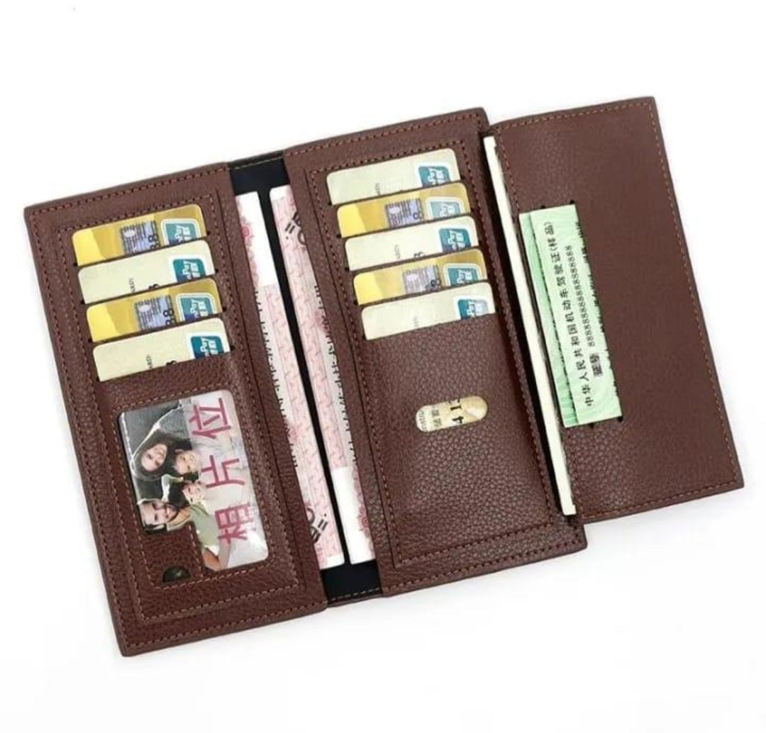 Men's Embossed Bird Leather Wallet