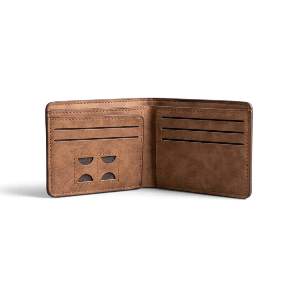 Men's Genuine Leather Wallet with Subtle Logo