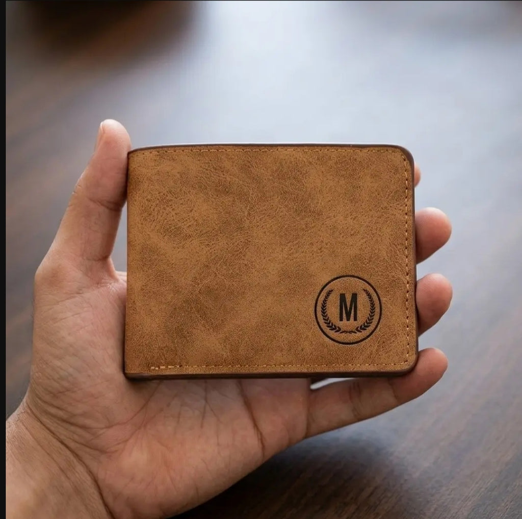 Men's Genuine Leather Wallet with Subtle Logo