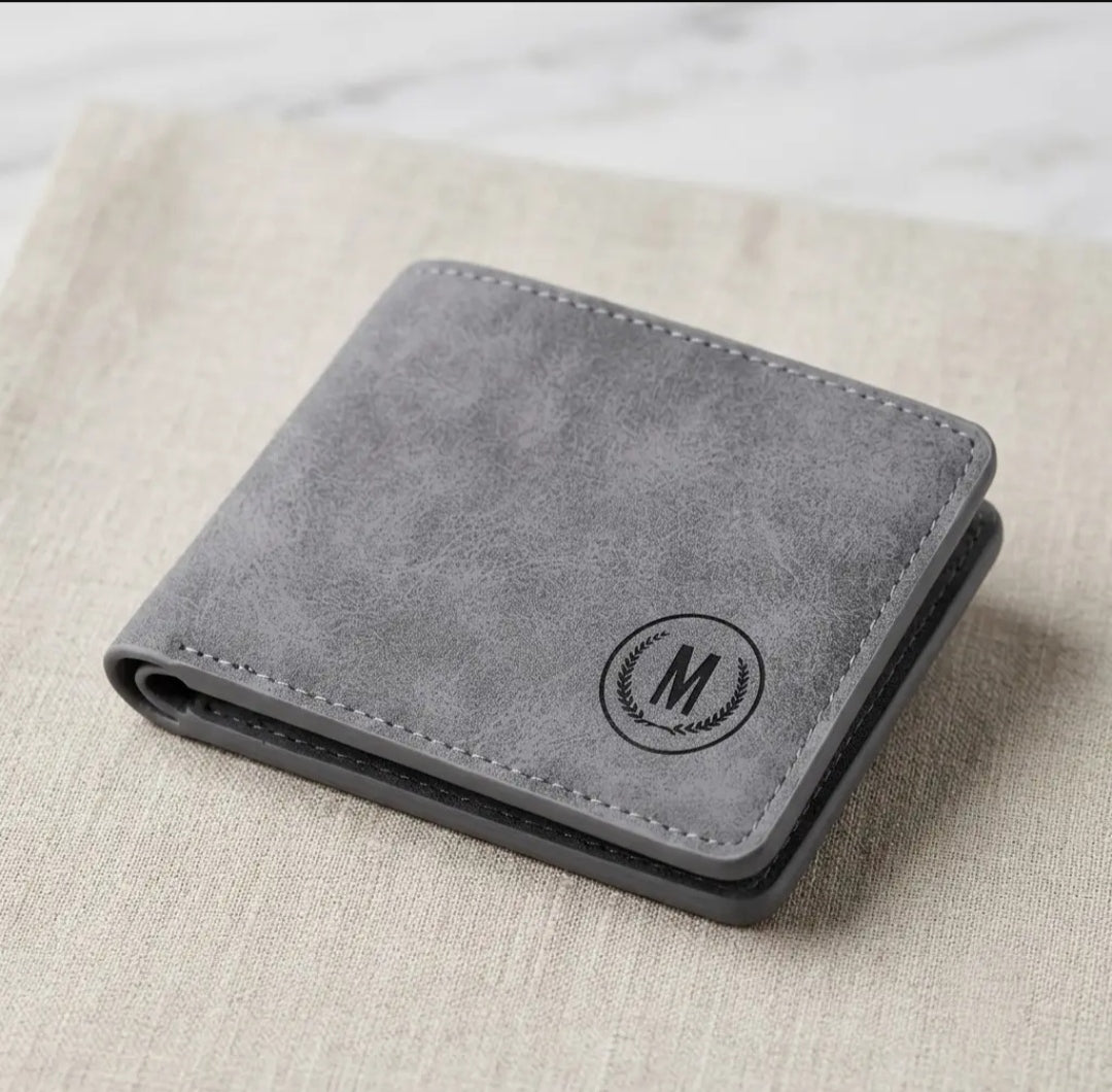 Men's Genuine Leather Wallet with Subtle Logo