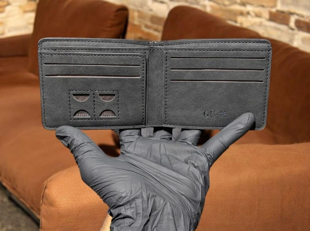 Men's Genuine Leather Wallet with Subtle Logo